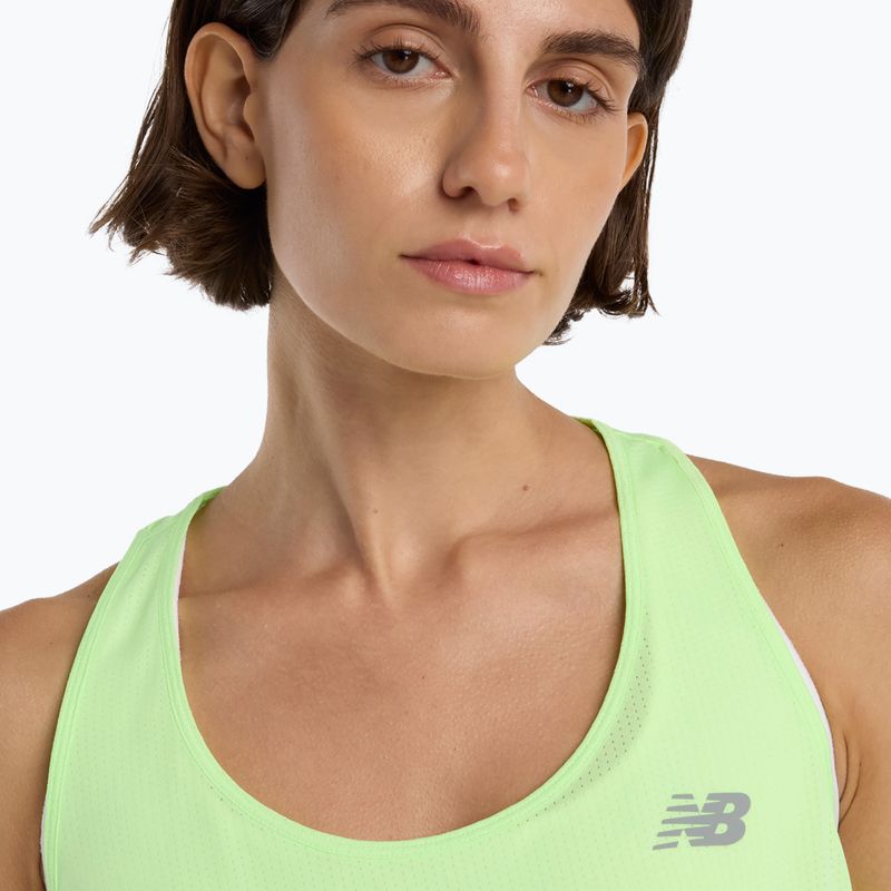 Damen T-Shirt New Balance Athletics Tank afterglow heather 5