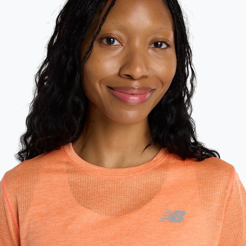 Damen T-Shirt New Balance Athletics tangerine heat 4