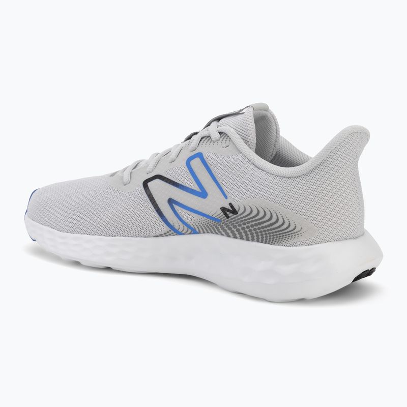 Herren-Laufschuhe  New Balance Fresh Foam 411's V3 grey matter/blue bird/black 3