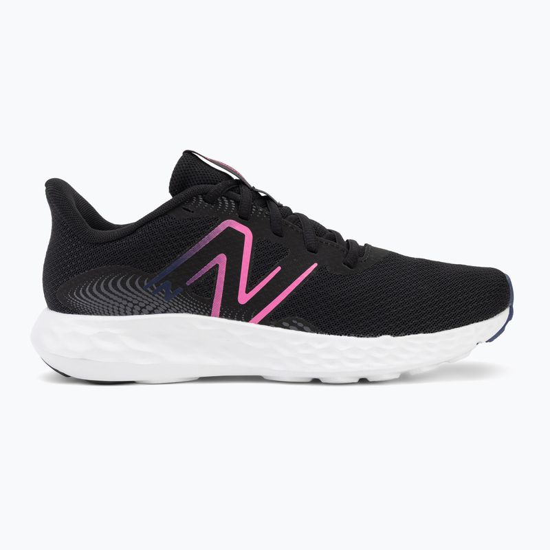 Damen-Laufschuhe New Balance Fresh Foam 411's V3 black/real pink/blue oyster 2