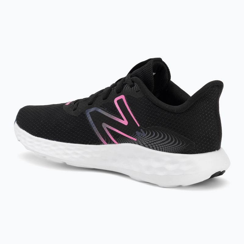 Damen-Laufschuhe New Balance Fresh Foam 411's V3 black/real pink/blue oyster 3