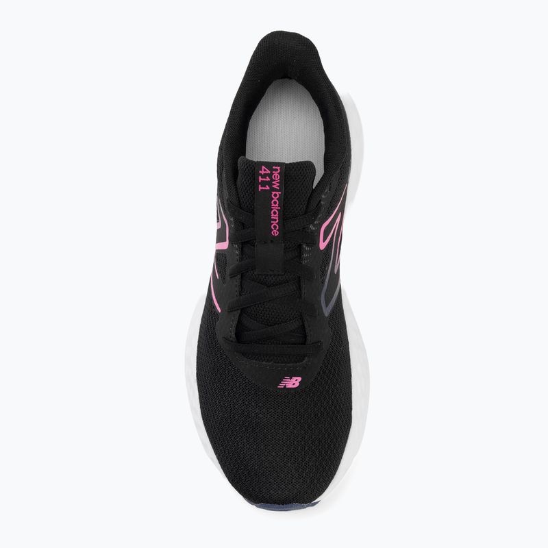 Damen-Laufschuhe New Balance Fresh Foam 411's V3 black/real pink/blue oyster 5