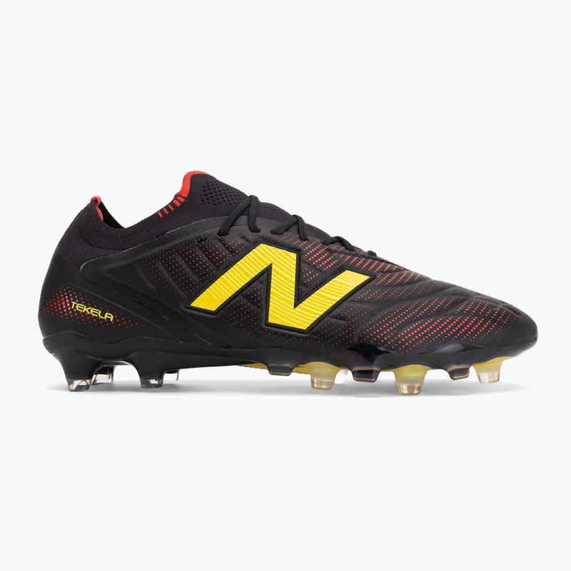 Fußballschuhe New Balance Schuhe Tekela Elite Low V5 FG black 100/punch yellow/fire cracker 2