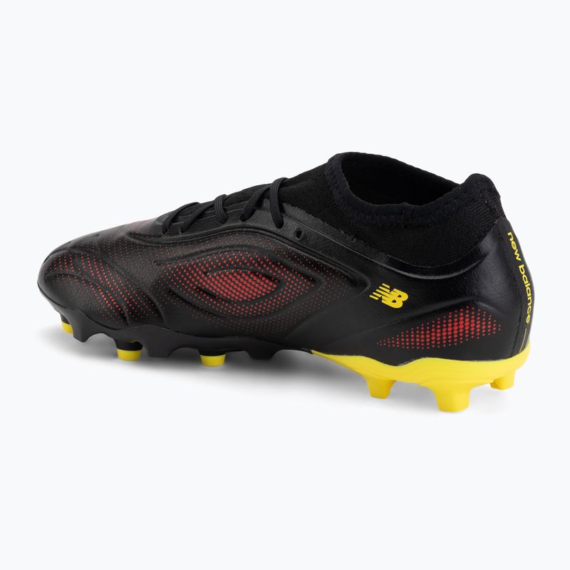 Kinder Fußballschuhe New Balance Tekela Team V5 black 100/punch yellow/fire cracker 3