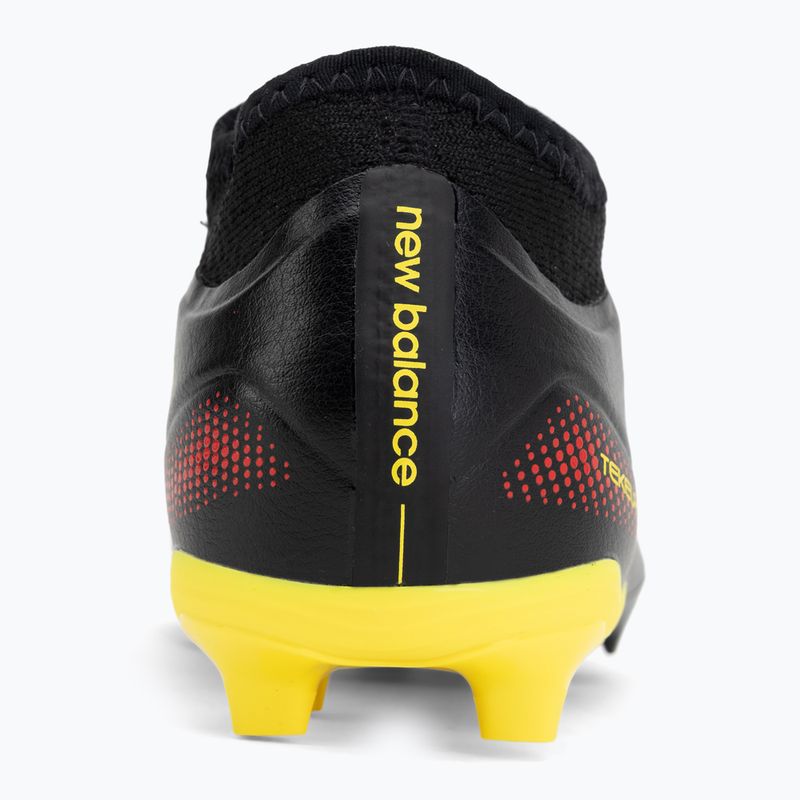 Kinder Fußballschuhe New Balance Tekela Team V5 black 100/punch yellow/fire cracker 6