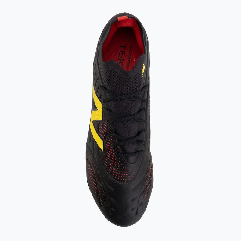 Fußballschuhe New Balance Schuhe Tekela Pro Low V5 FG black 100/punch yellow/fire cracker 5