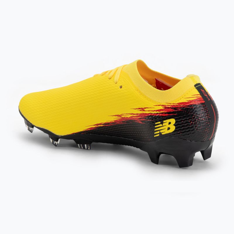 Fußballschuhe New Balance Schuhe Furon Team V8 FG punch yellow/black 100/fire cracker 3