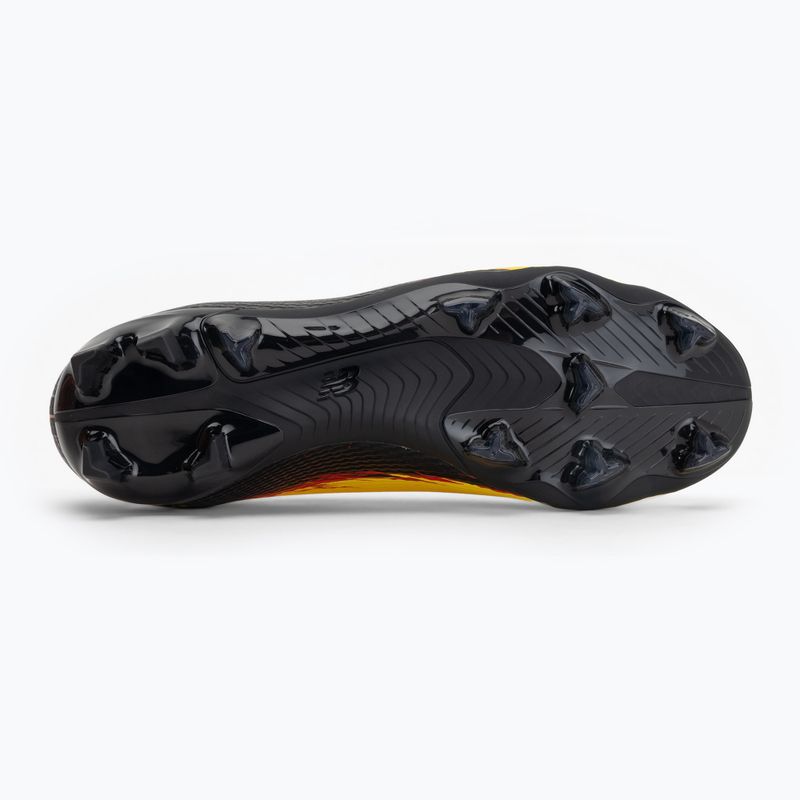 Fußballschuhe New Balance Schuhe Furon Team V8 FG punch yellow/black 100/fire cracker 4