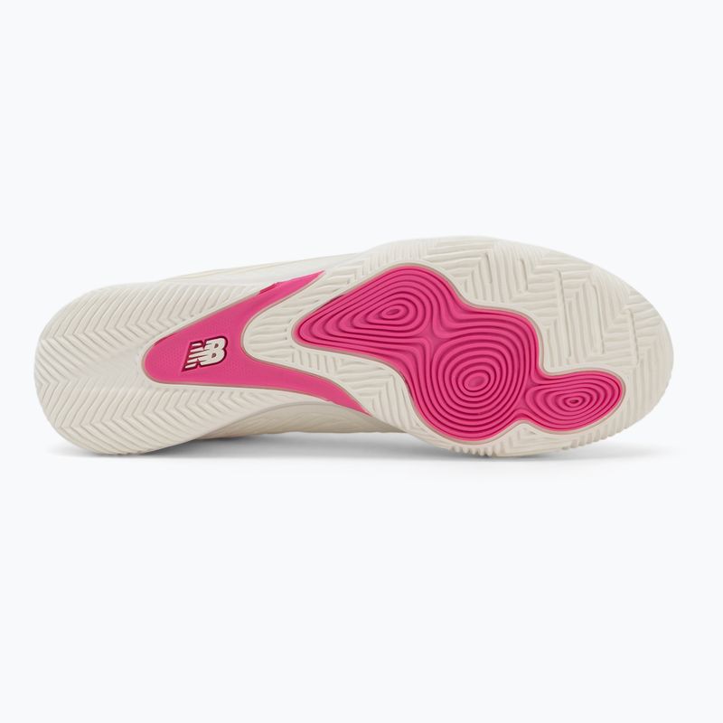Fußballschuhe New Balance Furon Pro V8 IN pink heat/sea salt/gold metallic 4