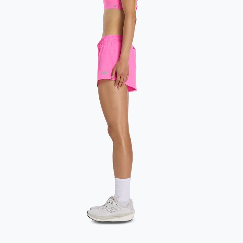Damen-Shorts New Balance RC Seamless 3" pink heat 2