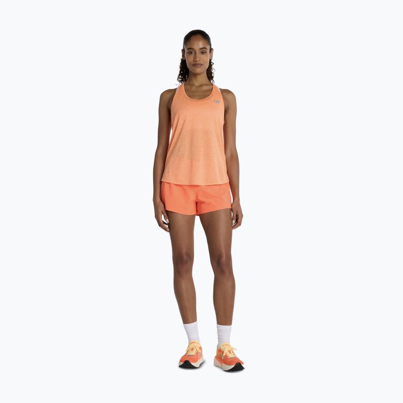 Damen Shorts New Balance Schuhe RC Seamless 3" tangerine heat 2