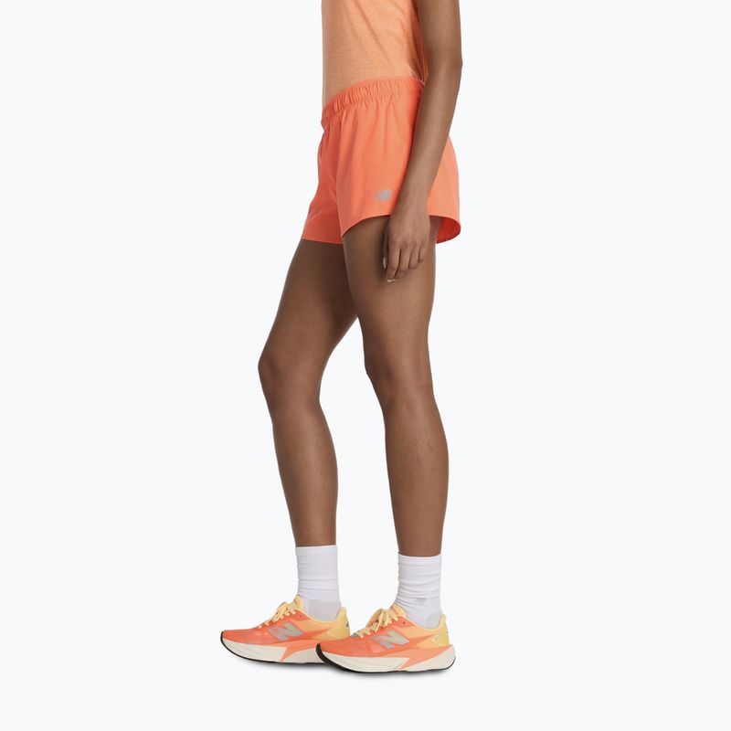 Damen Shorts New Balance Schuhe RC Seamless 3" tangerine heat 4