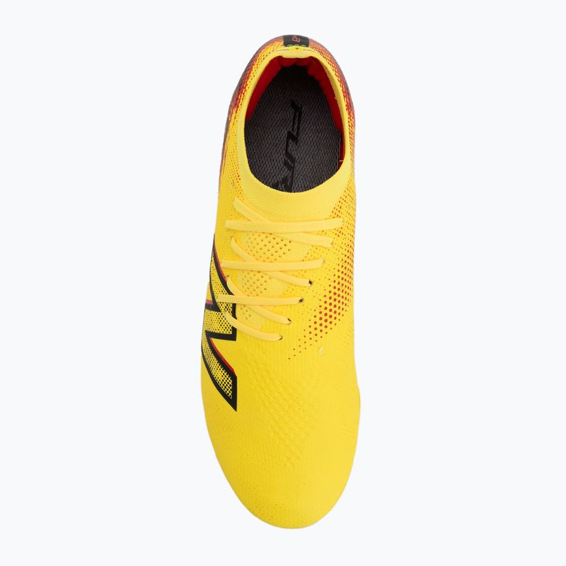 Fußballschuhe New Balance Furon Elite V8 FG punch yellow/black 100/fire cracker 5