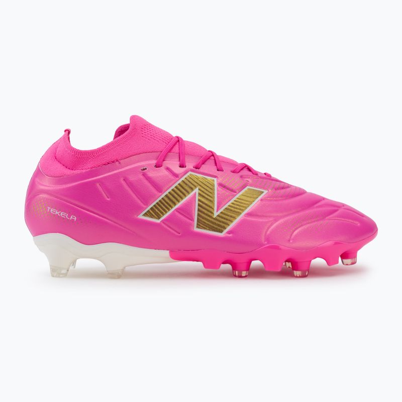Fußballschuhe New Balance Schuhe Tekela Team Low V5 FG pink heat/metallic gold/pink satin 2