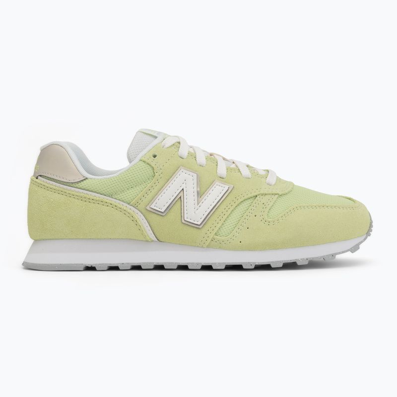 Damenschuhe New Balance 373's V2 dry lime/dark silver metallic 2