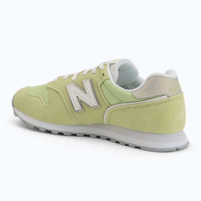Damenschuhe New Balance Schuhe 373's V2 dry lime/dark silver metallic 3