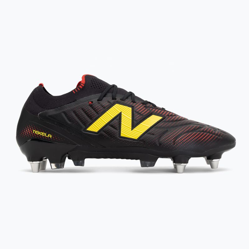 Fußballschuhe New Balance Tekela Elite Low V5 SG black 100/punch yellow/fire cracker 2