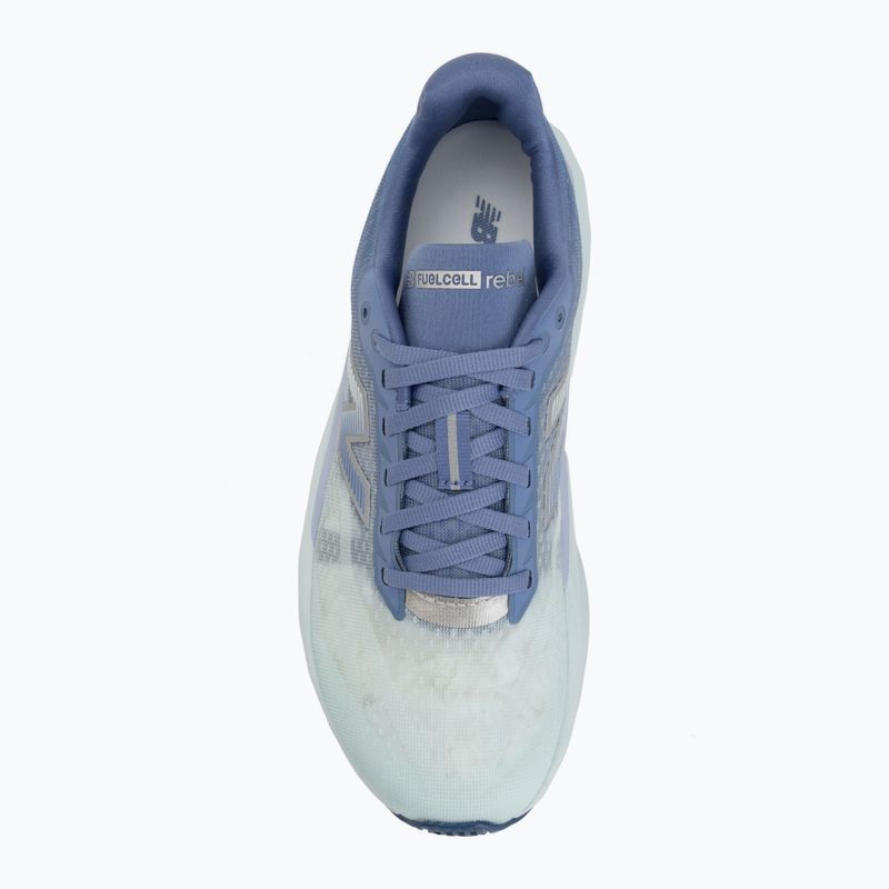 Damen-Laufschuhe New Balance FuelCell Rebel V5 fairweather blue/glint blue 5