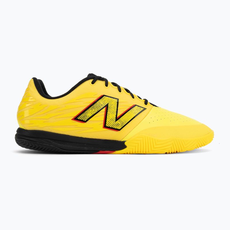 Fußballschuhe New Balance Schuhe Furon Pro V8 IN punch yellow/black 100/fire cracker 3