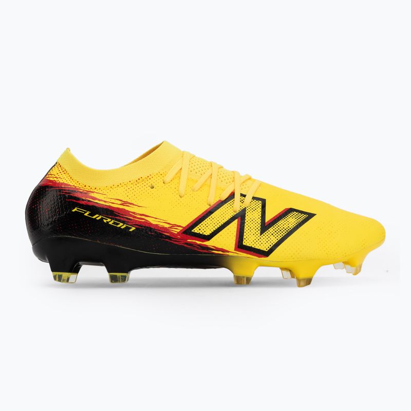 Fußballschuhe New Balance Schuhe Furon Pro V8 FG punch yellow/black 100/fire cracker 2