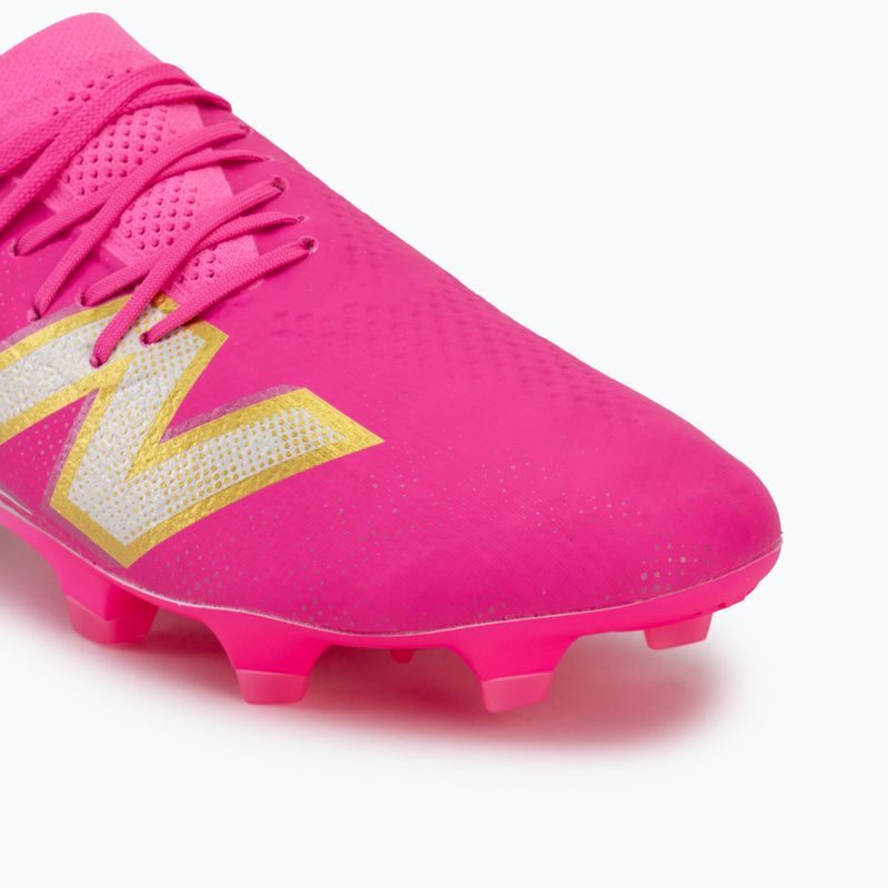 Fußballschuhe New Balance Schuhe Furon Pro V8 FG pink heat/sea salt/gold metallic 7
