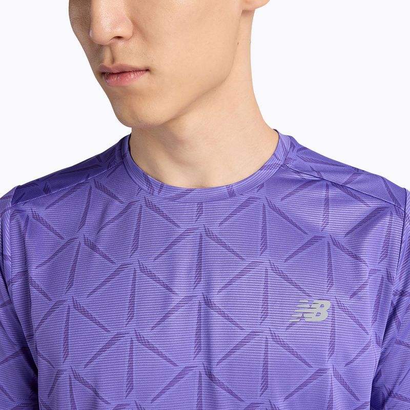 Shirt Herren New Balance Schuhe Essentials Printed T electric purple 4