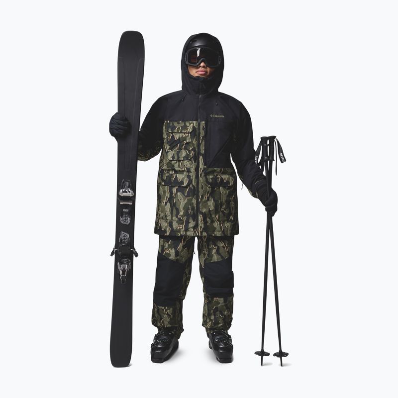 Herren Snowboardjacke Columbia Coreshot Print Greenscape Treebark Print/Black 2