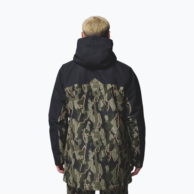 Herren Snowboardjacke Columbia Coreshot Print Greenscape Treebark Print/Black 3
