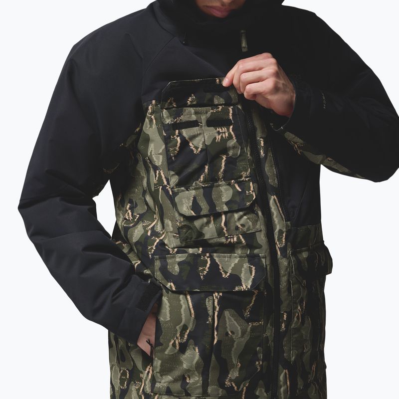 Herren Snowboardjacke Columbia Coreshot Print Greenscape Treebark Print/Black 6