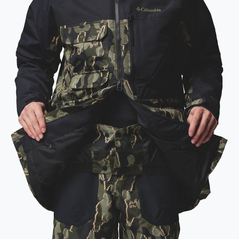 Herren Snowboardjacke Columbia Coreshot Print Greenscape Treebark Print/Black 7