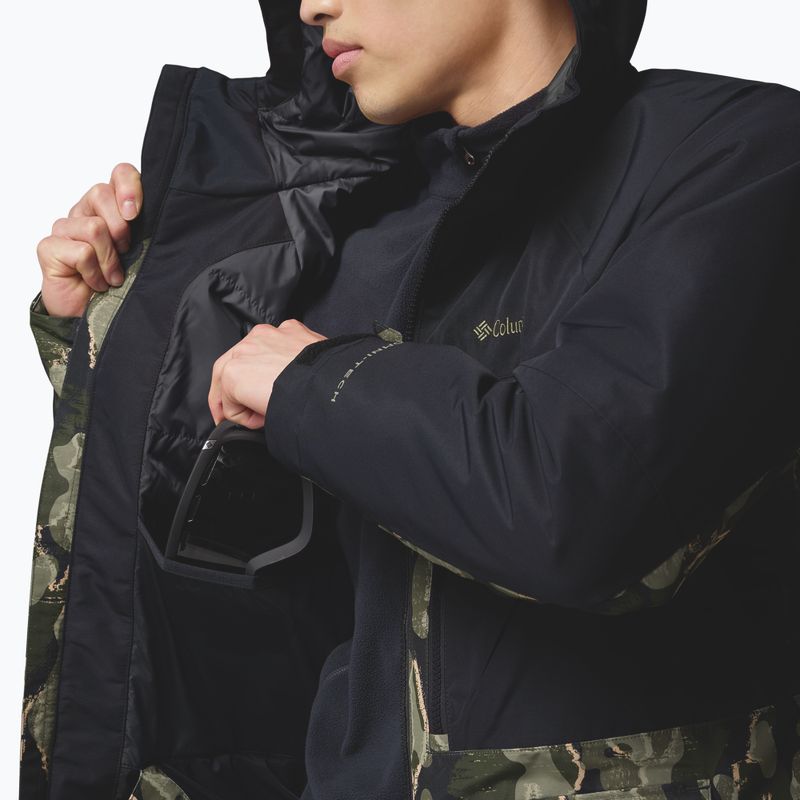 Herren Snowboardjacke Columbia Coreshot Print Greenscape Treebark Print/Black 9