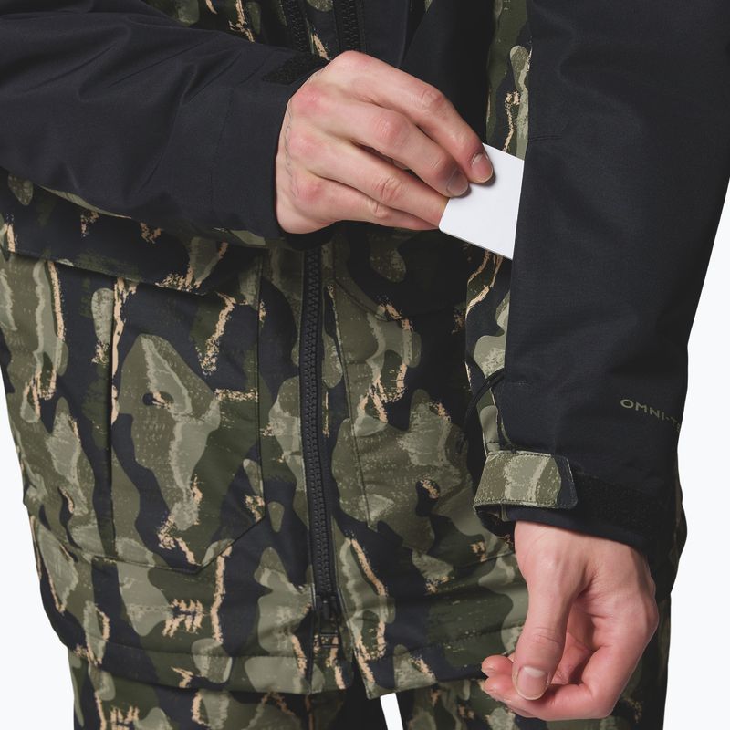 Herren Snowboardjacke Columbia Coreshot Print Greenscape Treebark Print/Black 10