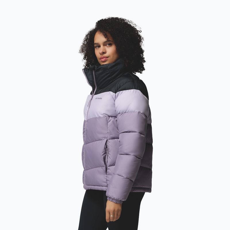 Wattierte Damenjacke Columbia Puffect II Colorblock shale purple/lavender pearl/black 4