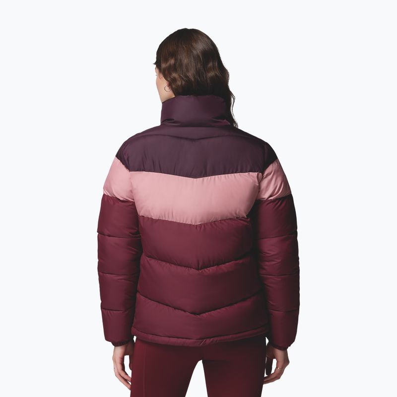 Damen-Pufferjacke Columbia Puffect II Colorblock rich wine/eraser pink/moonvista 3
