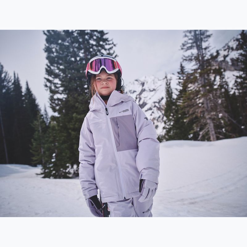 Kinder-Skijacke Columbia Holcomb Grove lavender pearl/shale purple 12