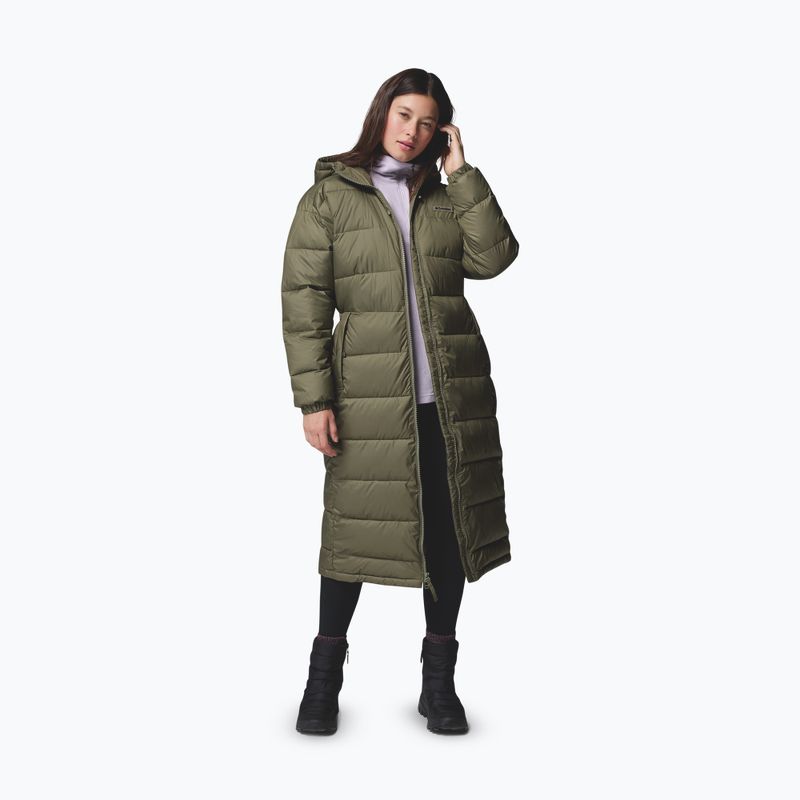 Gefütterter Damenmantel Columbia Pike Lake III Long stone green 5