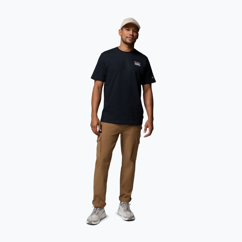 Trekking Shirt Herren Columbia Explorers Canyon Back black/peaks and waves 2