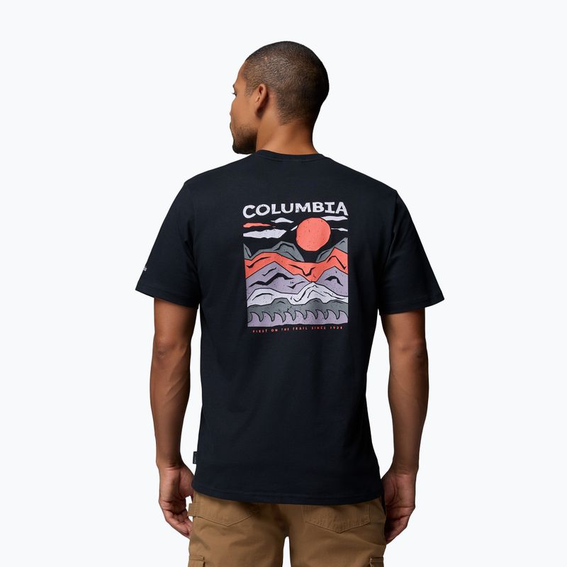 Trekking Shirt Herren Columbia Explorers Canyon Back black/peaks and waves 3