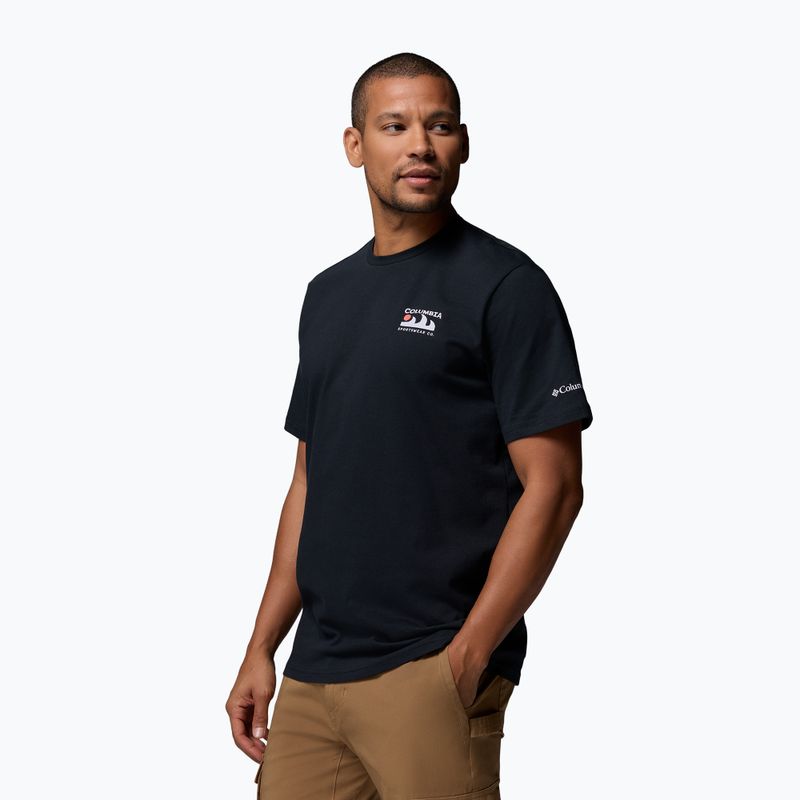Trekking Shirt Herren Columbia Explorers Canyon Back black/peaks and waves 4
