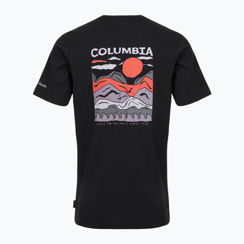 Trekking Shirt Herren Columbia Explorers Canyon Back black/peaks and waves 2