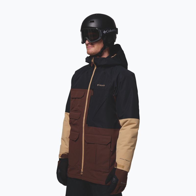 Herren Snowboardjacke Columbia Coreshot tobacco/black/canoe 4