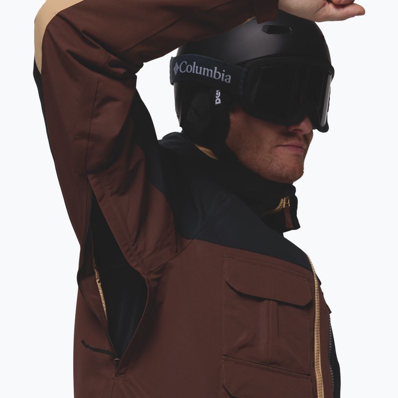 Herren Snowboardjacke Columbia Coreshot tobacco/black/canoe 8