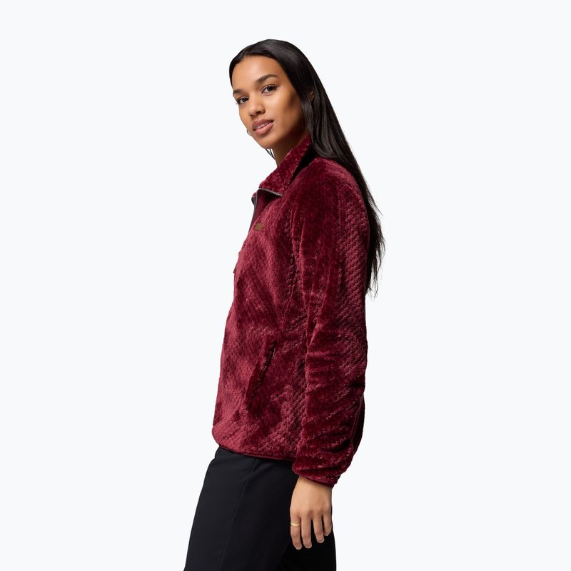 Damen-Fleecejacke Columbia Fire Side II Sherpa Full Zip rich wine 5