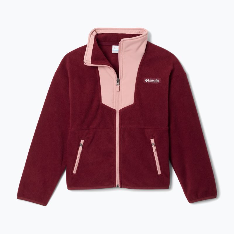 Kinder-Fleecejacke Columbia Sequoia Grove Full Zip Fleece rich wine/eraser pink