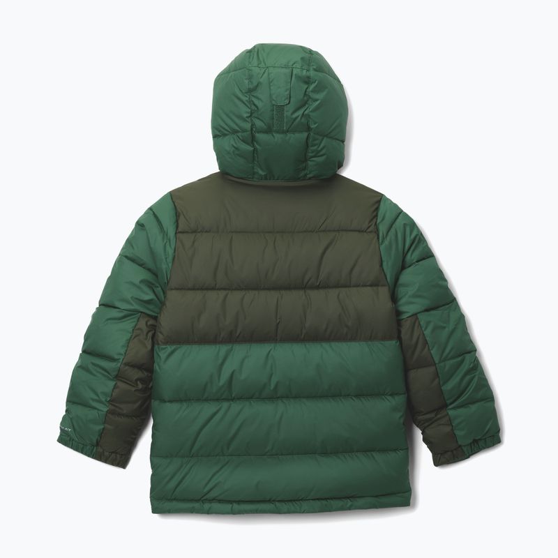 Gefütterte Jacke Kinder Columbia Pike Lake II Hooded rain forest/greenscape 2