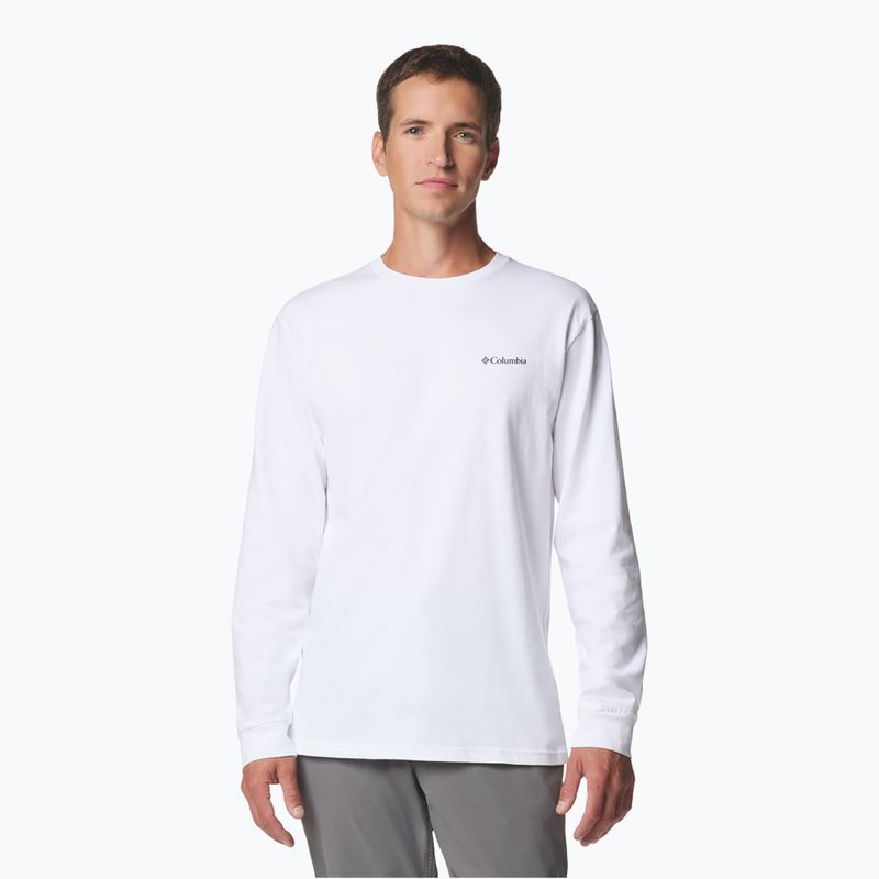 Herren-Sweatshirt Columbia Explorers Canyon white/branded blanket