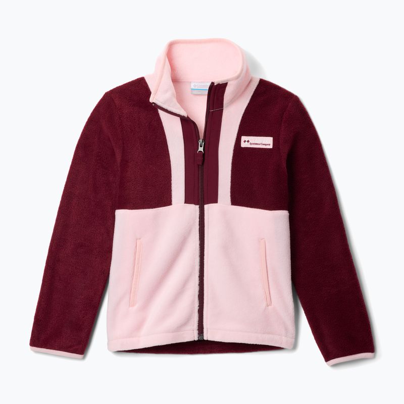 Herren-Fleecejacke Columbia Back Bowl II Full Zip rich wine/satin pink