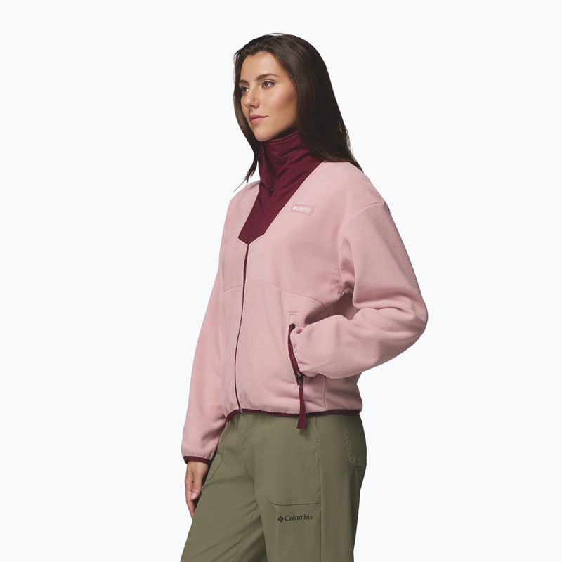 Damen-Fleecejacke Columbia Sequoia Grove Full Zip eraser pink/rich wine 5