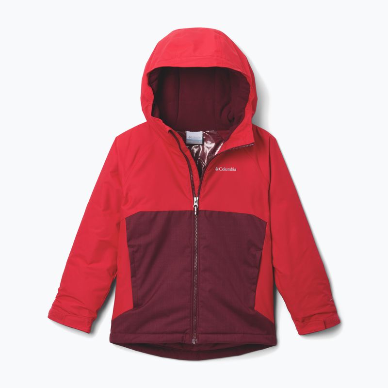 Kinder-Skijacke Columbia Alpine Action III Rich Wine melange/mountain red
