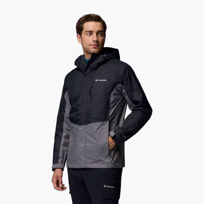Herren-Regenjacke Columbia Pouring Adventure III black/city grey 4